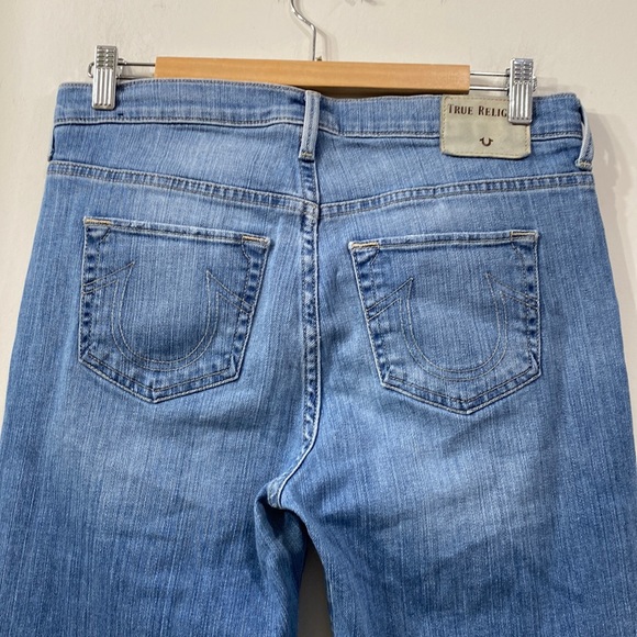 True Religion Colette High Rise Tapered Skinny Waterfall Wash Ripped size 29 - Picture 12 of 16